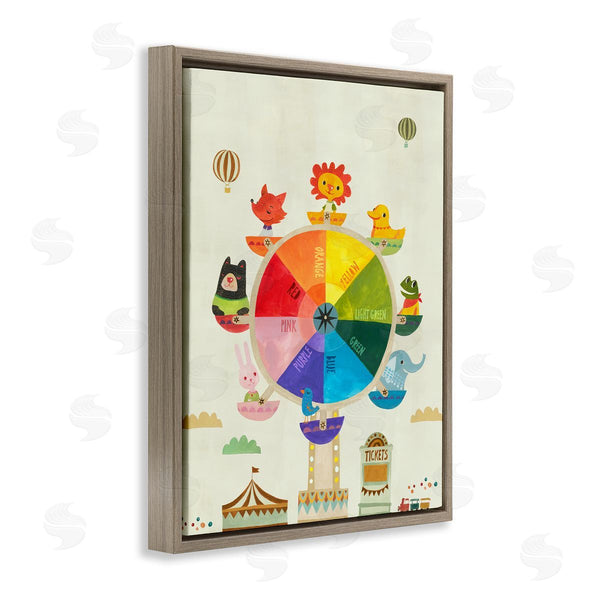 Stupell Industries Irene Chan | Educational Hue Ferris Wheel Wall Art