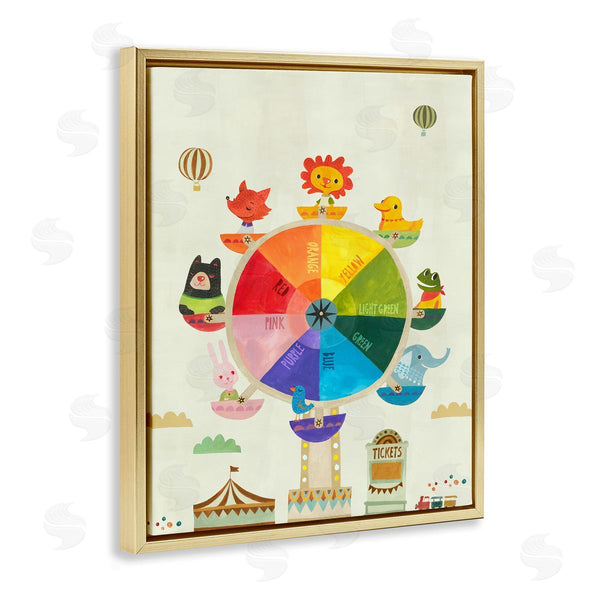 Stupell Industries Irene Chan | Educational Hue Ferris Wheel Wall Art