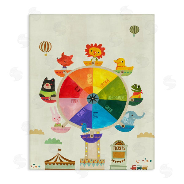 stupell industries Irene Chan | Educational Hue Ferris Wheel Wall Art