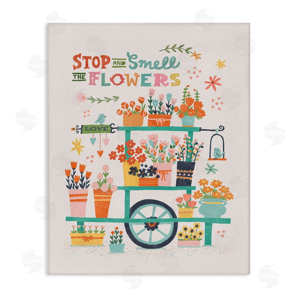 stupell industries Irene Chan | Inspiring Assorted Flower Cart Wall Art