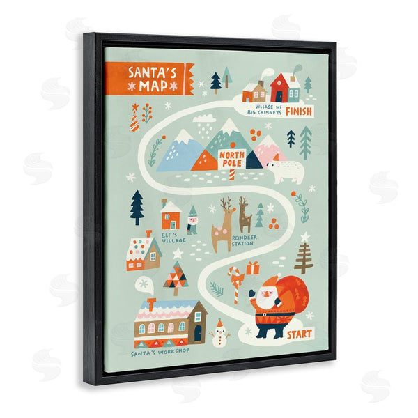 Stupell Industries Irene Chan | Jolly Map Of North Pole