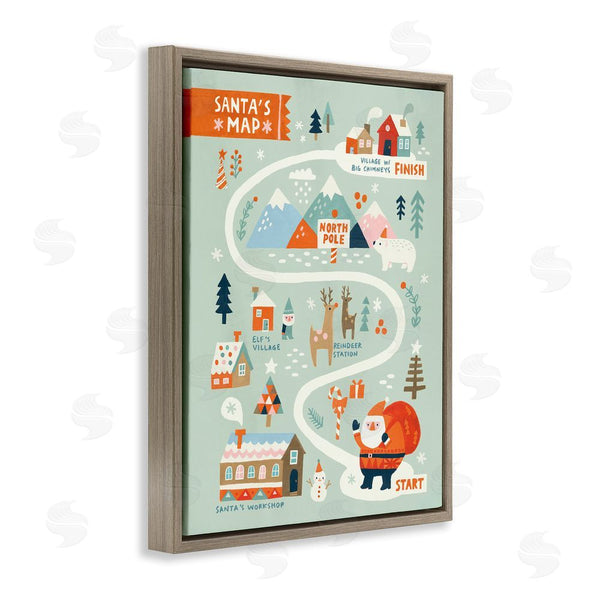 Stupell Industries Irene Chan | Jolly Map Of North Pole