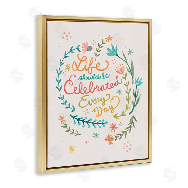 Stupell Industries Irene Chan | Life Celebrated With Floral Sprigs