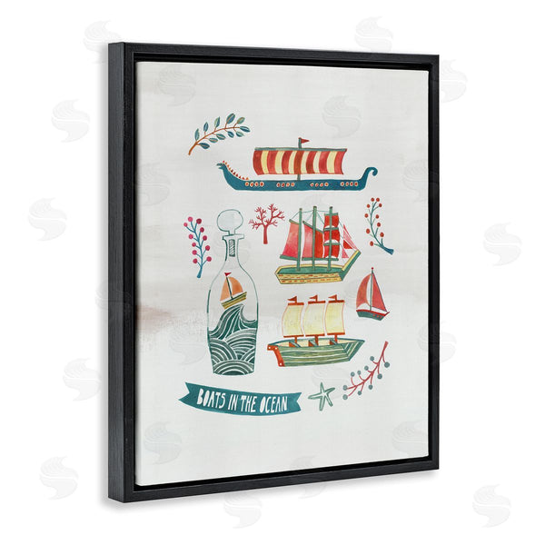 Stupell Industries Irene Chan | Nautical Boats & Botanicals