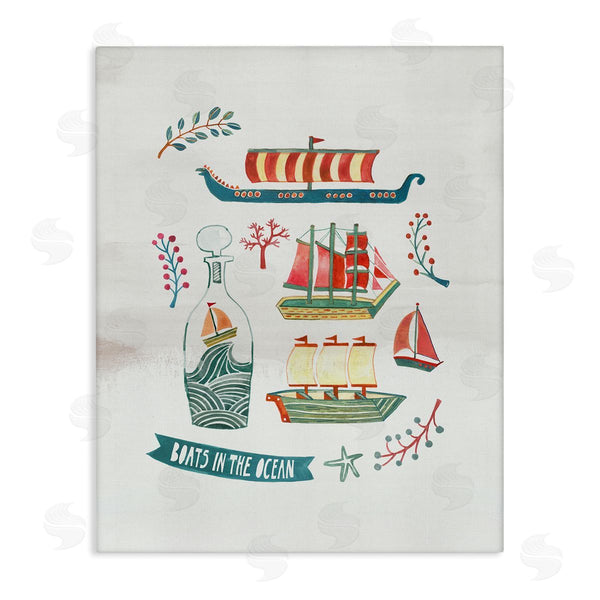 stupell industries Irene Chan | Nautical Boats & Botanicals