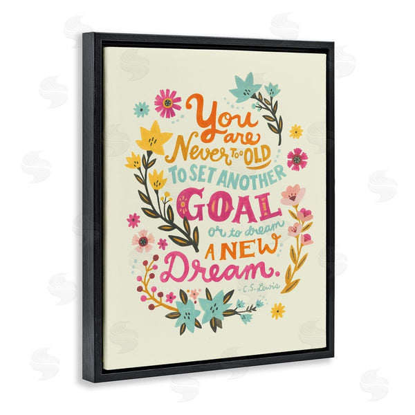 Stupell Industries Irene Chan | Never Too Old Inspiring Quote