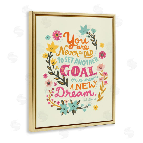 Stupell Industries Irene Chan | Never Too Old Inspiring Quote