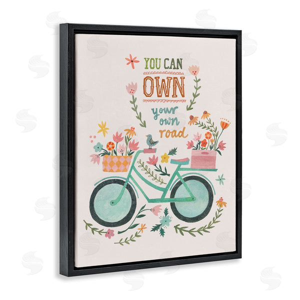 Stupell Industries Irene Chan | Own Road Phrase With Bicycle Wall Art