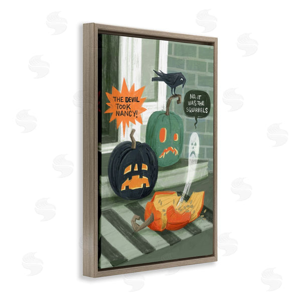 Stupell Industries Irene Chan | Porch Pumpkins Mystery