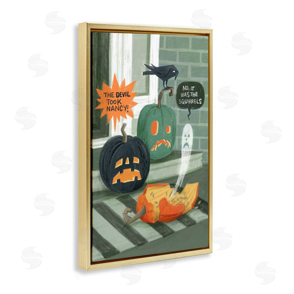 Stupell Industries Irene Chan | Porch Pumpkins Mystery