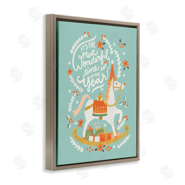 Stupell Industries Irene Chan | Seasonal Horse & Sled Phrase Wall Art