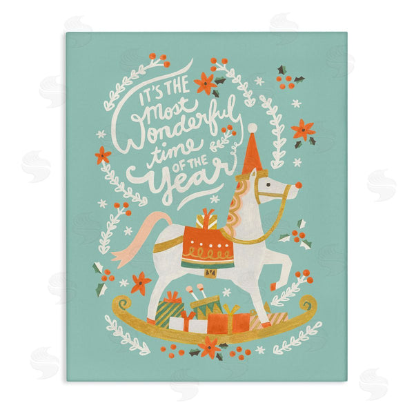 stupell industries Irene Chan | Seasonal Horse & Sled Phrase Wall Art