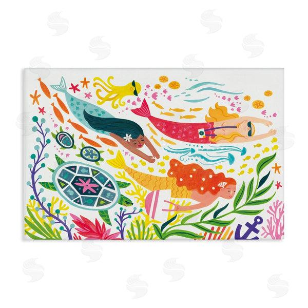 stupell industries Irene Chan | Underwater Swimming Mermaids