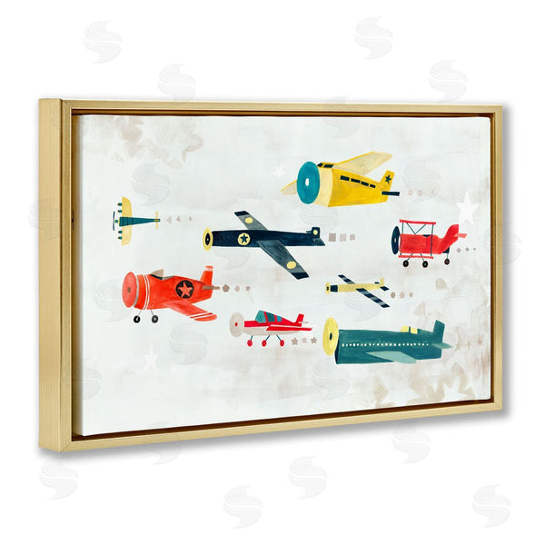 Stupell Industries Irene Chan | Various Vintage Airplanes