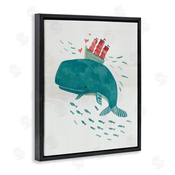 Stupell Industries Irene Chan | Whale & Sailboat Diving