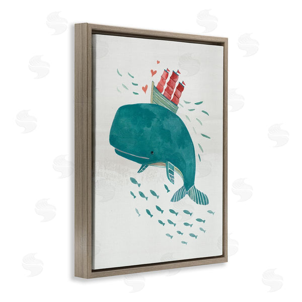 Stupell Industries Irene Chan | Whale & Sailboat Diving
