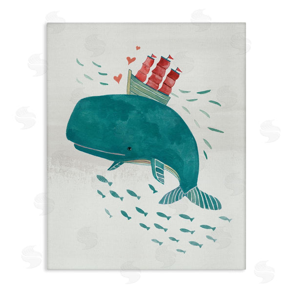 stupell industries Irene Chan | Whale & Sailboat Diving
