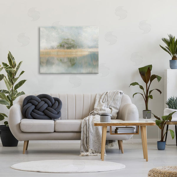Stupell Industries Irene Weisz | Abstract Misty Lake Wall Art