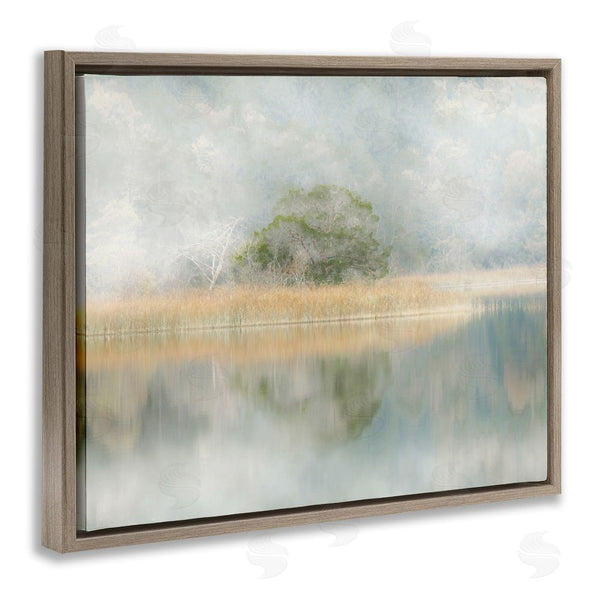 Stupell Industries Irene Weisz | Abstract Misty Lake Wall Art