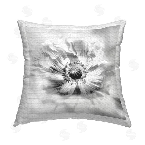 Stupell Industries Irene Weisz | Close Up Poppy Anther Printed Throw Pillow