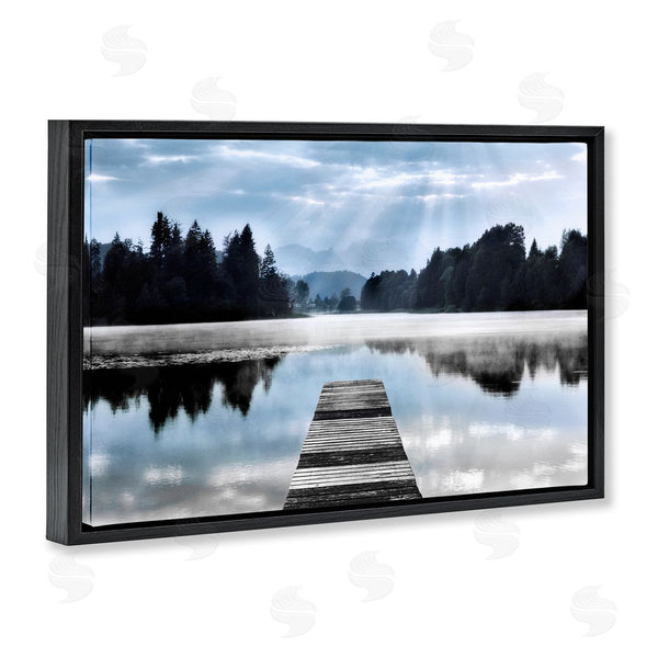 Stupell Industries Irene Weisz | Clouds & Trees Dock Reflection