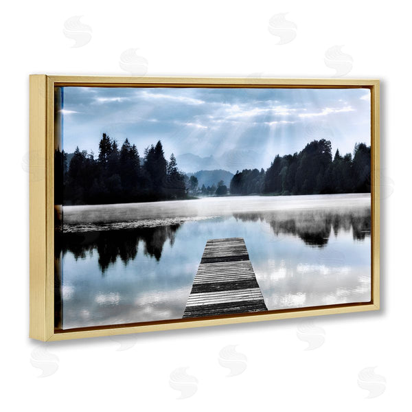 Stupell Industries Irene Weisz | Clouds & Trees Dock Reflection