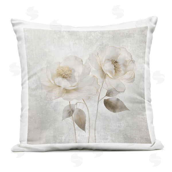 Stupell Industries Irene Weisz | Contemporary Muted Blossoms Printed Throw Pillow