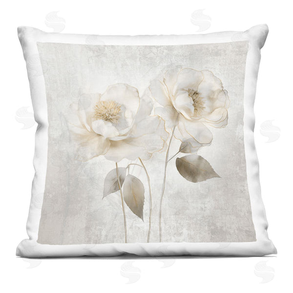 stupell industries Irene Weisz | Contemporary Muted Blossoms Printed Throw Pillow