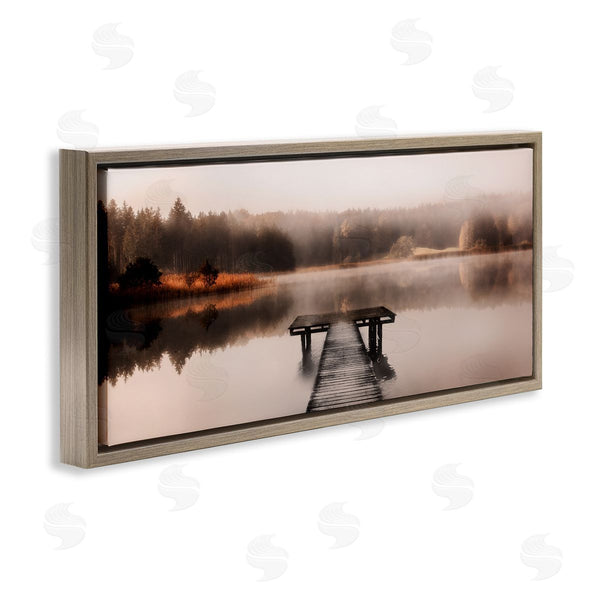 Stupell Industries Irene Weisz | Foggy Lake Pier Wall Art