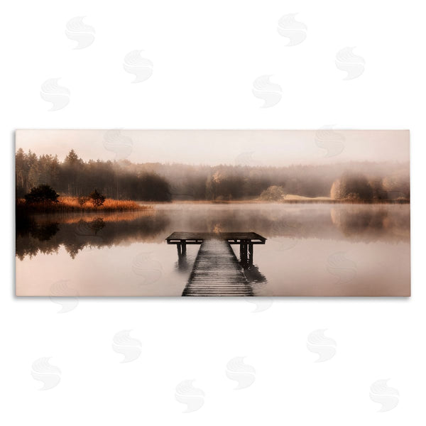 stupell industries Irene Weisz | Foggy Lake Pier Wall Art
