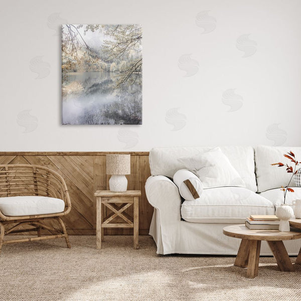 Stupell Industries Irene Weisz | Foggy Pond Landscape Reflection Wall Art