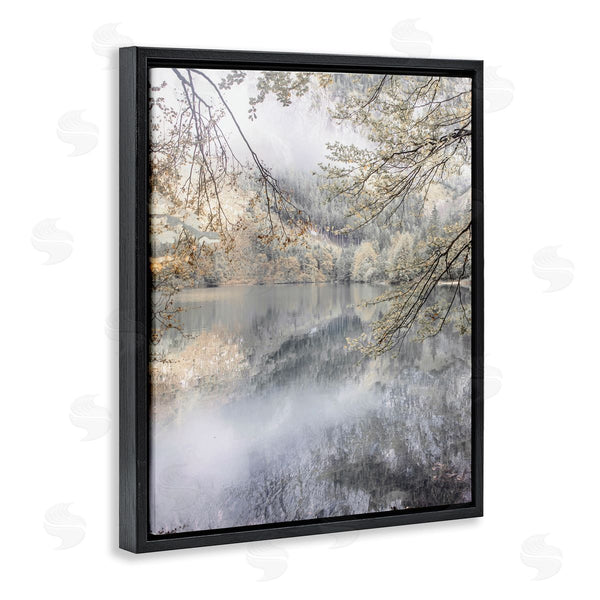 Stupell Industries Irene Weisz | Foggy Pond Landscape Reflection Wall Art