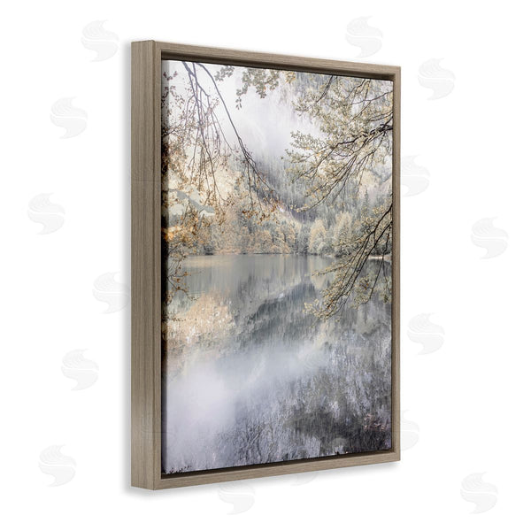 Stupell Industries Irene Weisz | Foggy Pond Landscape Reflection Wall Art
