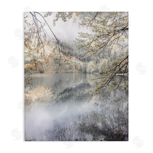stupell industries Irene Weisz | Foggy Pond Landscape Reflection Wall Art