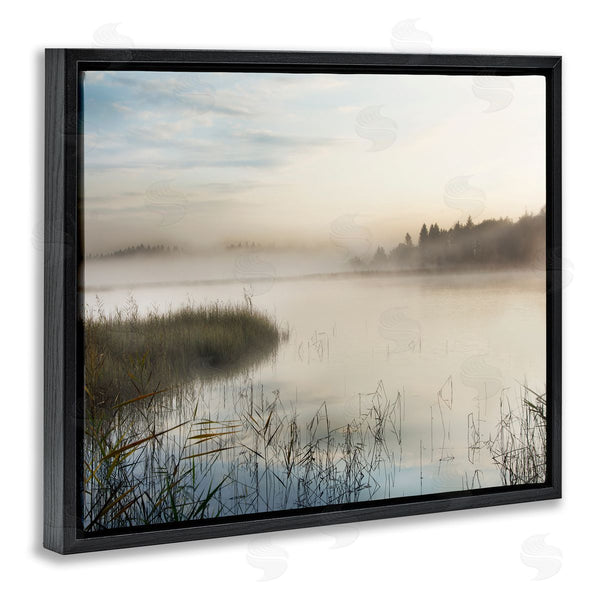 Stupell Industries Irene Weisz | Misty Marsh Wetland Landscape Tall Grass Distant Forest Wall Art