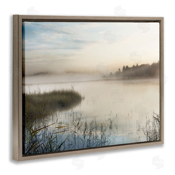 Stupell Industries Irene Weisz | Misty Marsh Wetland Landscape Tall Grass Distant Forest Wall Art