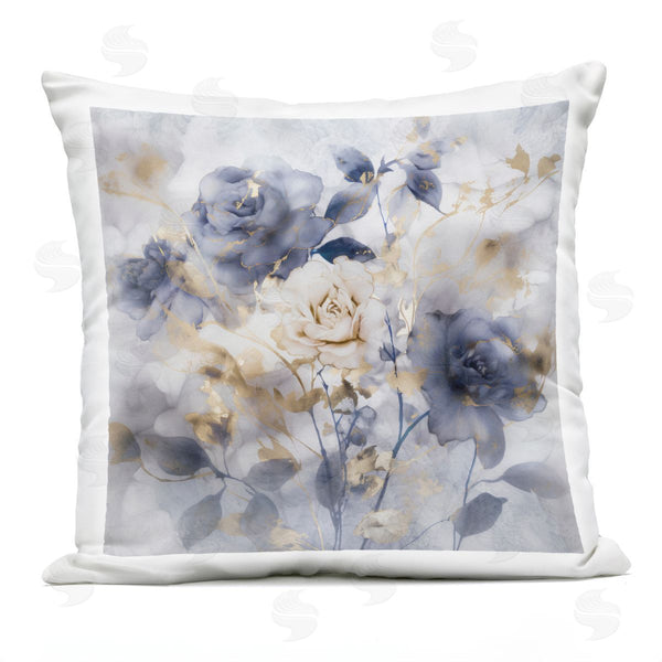 Stupell Industries Irene Weisz | Muted Roses With Glam Detail Printed Throw Pillow