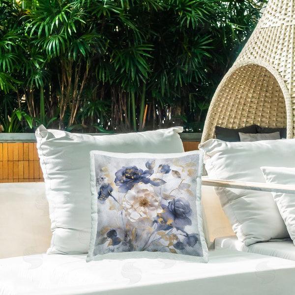 Stupell Industries Irene Weisz | Roses With Luminous Details Printed Throw Pillow