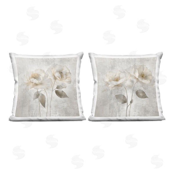 stupell industries Irene Weisz | Soft Chic Roses Printed Throw Pillow Set