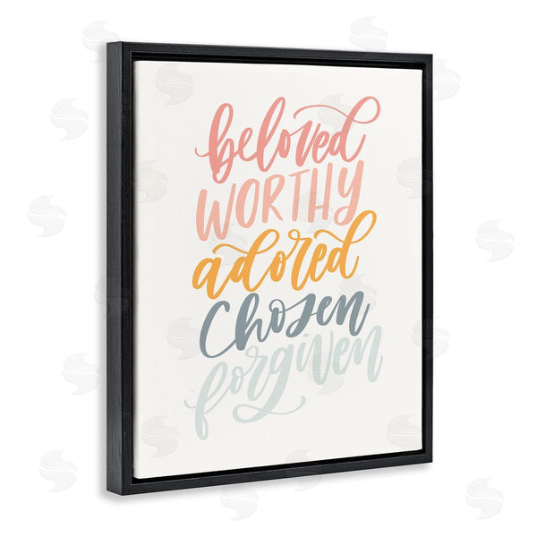 Stupell Industries Isabela Schielke | Beloved Worthy Adored Spiritual Words