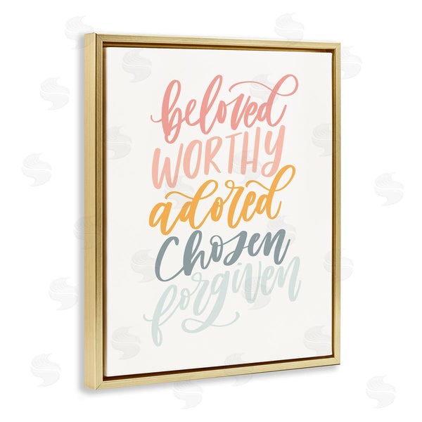 Stupell Industries Isabela Schielke | Beloved Worthy Adored Spiritual Words