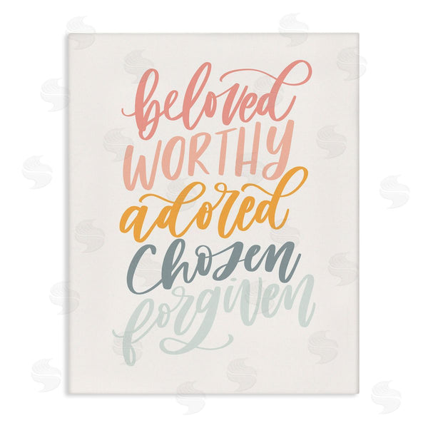 stupell industries Isabela Schielke | Beloved Worthy Adored Spiritual Words