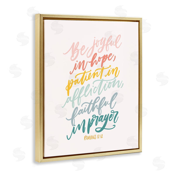 Stupell Industries Isabela Schielke | Faithful In Prayer Proverb