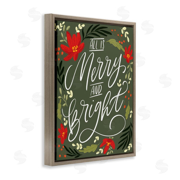 Stupell Industries Isabela Schielke | Floral Merry And Bright