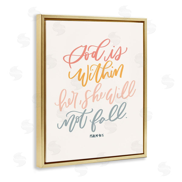 Stupell Industries Isabela Schielke | Inspirational She Will Not Fall