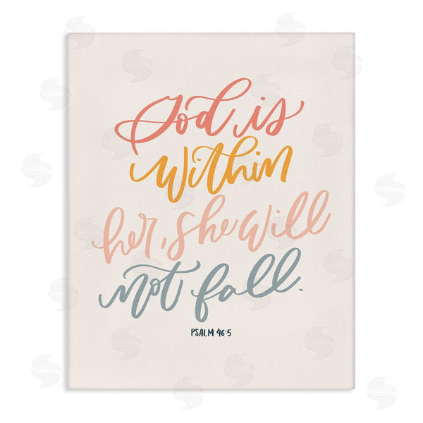 stupell industries Isabela Schielke | Inspirational She Will Not Fall