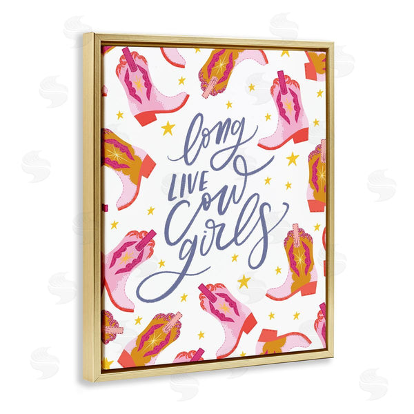 Stupell Industries Isabela Schielke | Long Live Cowgirls Pattern
