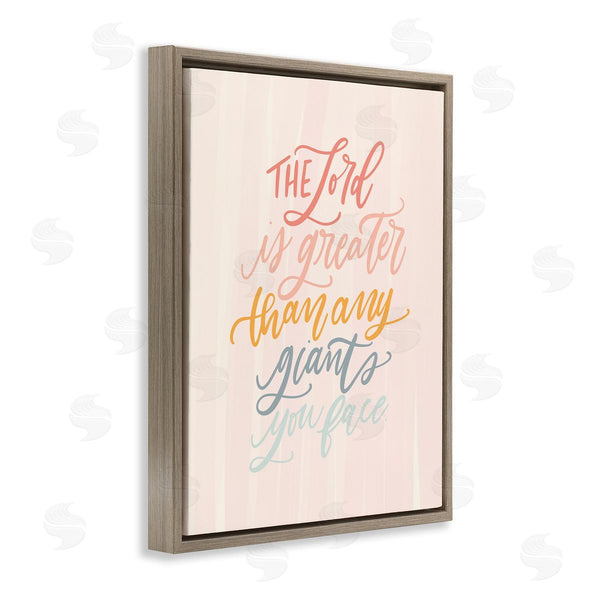 Stupell Industries Isabela Schielke | The Lord Is Greater Proverb