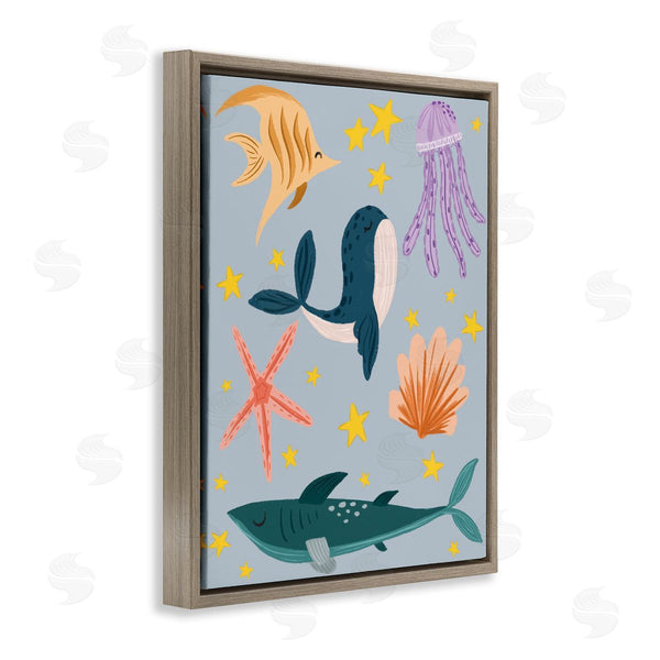 Stupell Industries Isabela Schielke | Whimsical Marine Creatures