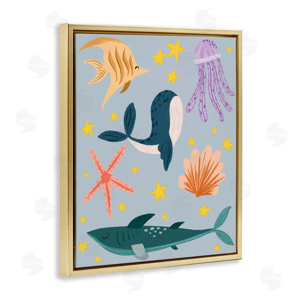 Stupell Industries Isabela Schielke | Whimsical Marine Creatures